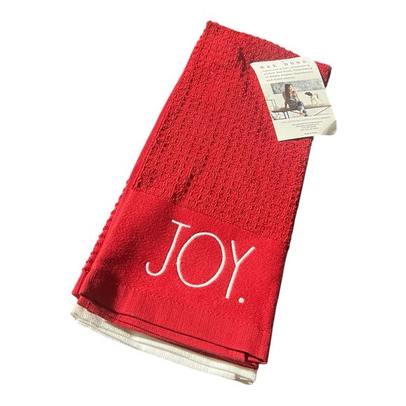 Rae Dunn Christmas Kitchen Towel Set Red White Green Merry Joy Believe Holiday - Picture 7 of 7